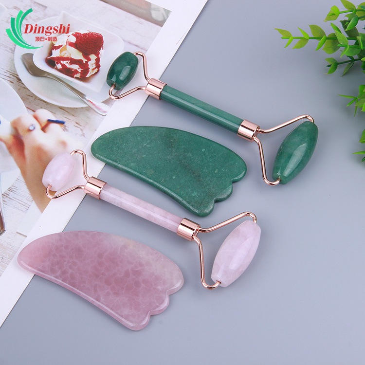 Jade Roller Stone - Ferramenta de massagem com rolo de
