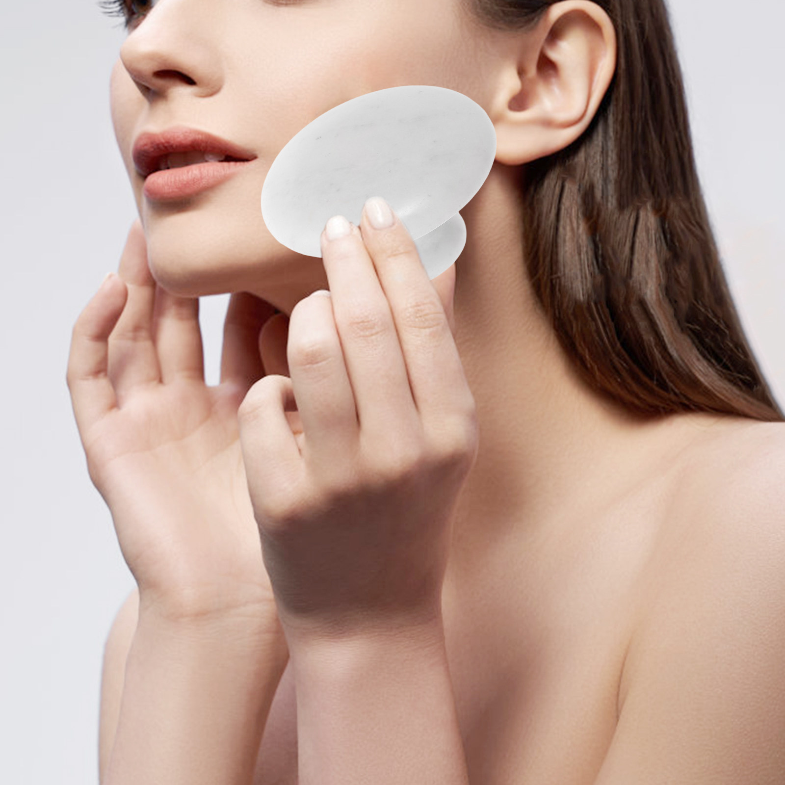 Jade Roller Stone - Rolo de Massagem Facial de Jade,