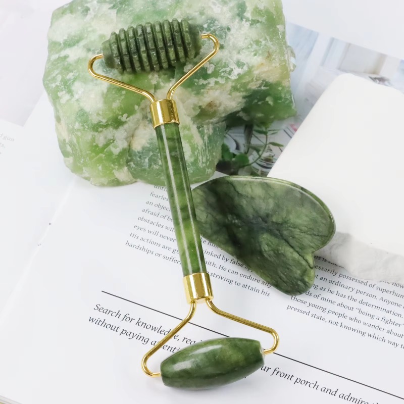 Conjunto de Rolo de Jade e Gua - Jade Roller Stone avaliação e preço