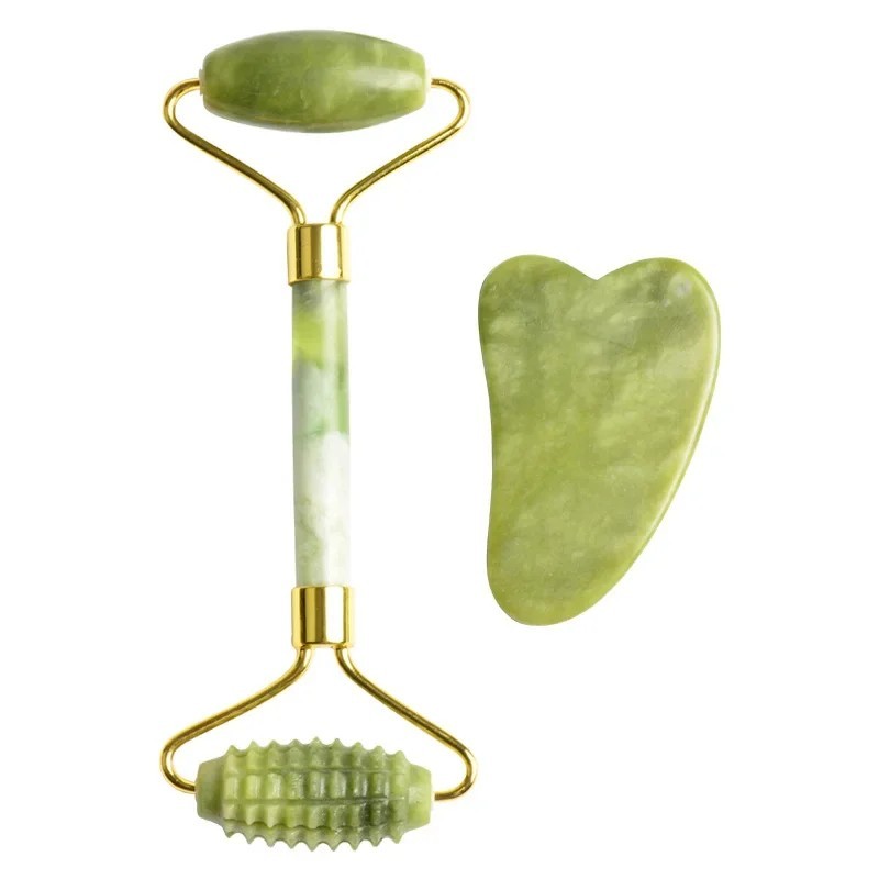Conjunto de rolo de massagem d - Jade Roller Stone avaliação e preço