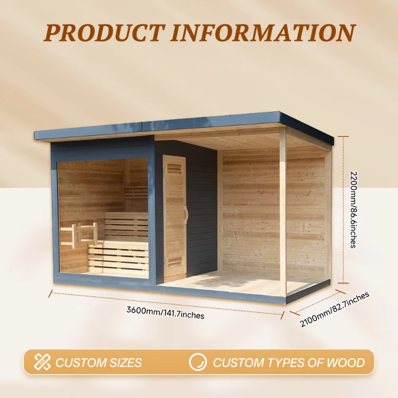 Cabine de sauna de madeira com - Spa Wellness Resorts avaliação e preço