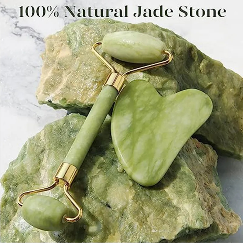 Rolo de jade natural gua sha c - Jade Roller Stone avaliação e preço