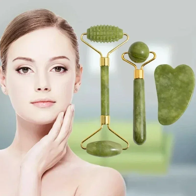 Rolo de Jade Natural para o Ro - Jade Roller Stone avaliação e preço